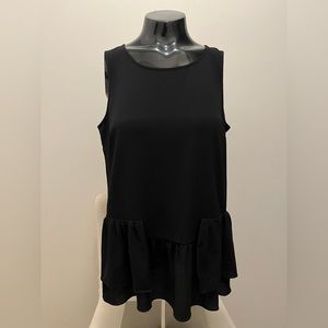 INC International Concepts Black Sleeveless Blouse Size 4